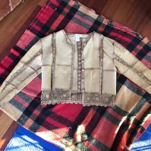 Unique authentic leather jacket size small